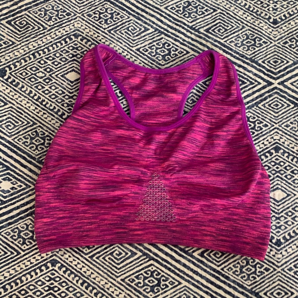 Pink and Purple Sports Bra